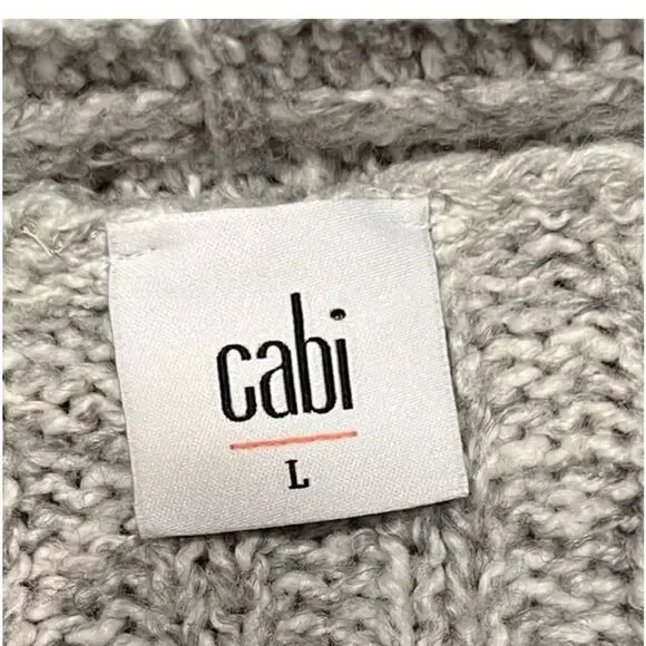 CAbi | Gray Cathedral Open Cardigan Style 3472 | L - Picture 4 of 7